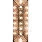 Meyda Lighting Quail Hunter With Dog 48" 6-Light Antique Copper Island Pendant Light With Silver Mica Shade Glass