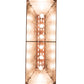 Meyda Lighting Quail Hunter With Dog 48" 6-Light Rust Island Pendant Light With Silver Mica Shade Glass