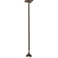 Meyda Lighting Quail Hunter With Dog 8"Sq Timeless Bronze Pendant Light With Silver Mica Shade Glass