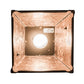 Meyda Lighting Quail Hunter With Dog 8"Sq Timeless Bronze Pendant Light With Silver Mica Shade Glass