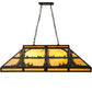 Meyda Lighting Quiet Pond 40" 6-Light Oil Rubbed Bronze Island Pendant Light With Beige Shade Glass