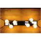 Meyda Lighting Quiet Pond 40" 6-Light Oil Rubbed Bronze Island Pendant Light With Beige Shade Glass