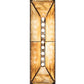 Meyda Lighting Quiet Pond 61" 9-Light Cafe Noir Skirted Island Pendant Light With Beige Shade Glass