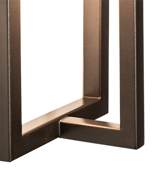 Meyda Lighting Quincy 6" Bronze Wall Sconce With Off White Textrene Shade