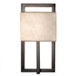 Meyda Lighting Quincy 6" Bronze Wall Sconce With Off White Textrene Shade