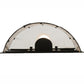 Meyda Lighting Raccoon on the Loose 12" LED Textured Black Right Wall Sconce With Silver Mica Shade Glass