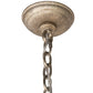 Meyda Lighting Rachelle 42" 8-Light Corinth Chandelier With Ivory Faux Candlelight