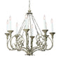 Meyda Lighting Rachelle 42" 8-Light Tuscan Ivory Chandelier With White Faux Candlelight