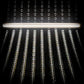 Meyda Lighting Rainbow Ridge 108" 6-Light LED Nickel Powder Coat Chandelier With Crystal Shade Glass