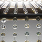 Meyda Lighting Rainbow Ridge 108" 6-Light LED Nickel Powder Coat Chandelier With Crystal Shade Glass