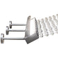 Meyda Lighting Rainbow Ridge 108" 6-Light LED Nickel Powder Coat Chandelier With Crystal Shade Glass