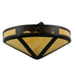 Meyda Lighting Rainbow Trout 16" 2-Light Textured Black Wall Sconce With Beige Art Shade Glass