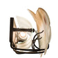 Meyda Lighting Rainbow Trout 29" 2-Light Textured Black Wall Sconce With Multi-Colored Shade Glass