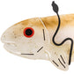 Meyda Lighting Rainbow Trout 29" 2-Light Textured Black Wall Sconce With Multi-Colored Shade Glass