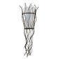 Meyda Lighting Rama 12" 2-Light Cajun Spice Wall Sconce With Statuario Idalight Shade