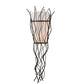 Meyda Lighting Rama 12" 2-Light Cajun Spice Wall Sconce With Statuario Idalight Shade