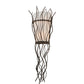 Meyda Lighting Rama 12" 2-Light Cajun Spice Wall Sconce With Statuario Idalight Shade