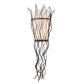 Meyda Lighting Rama 12" 2-Light Cajun Spice Wall Sconce With Statuario Idalight Shade