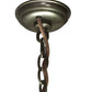 Meyda Lighting Rama 18" 13-Light Oil Rubbed Bronze Pendant Light With Sahara Taupe Idalight Shade