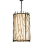 Meyda Lighting Rama 18" 13-Light Oil Rubbed Bronze Pendant Light With Sahara Taupe Idalight Shade