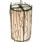 Meyda Lighting Rama 18" 13-Light Oil Rubbed Bronze Pendant Light With Sahara Taupe Idalight Shade