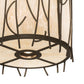 Meyda Lighting Rama 18" 13-Light Oil Rubbed Bronze Pendant Light With Sahara Taupe Idalight Shade