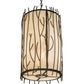 Meyda Lighting Rama 18" 13-Light Oil Rubbed Bronze Pendant Light With Sahara Taupe Idalight Shade