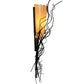 Meyda Lighting Rama 18" Blackwash Wall Sconce With Amber Tawnyrock Idalight Shade Glass
