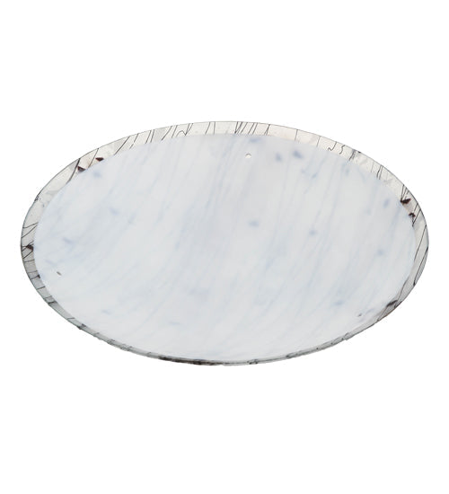 Meyda Lighting Ramoscelli 30" White Iridescent & Black Shade Glass