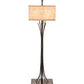 Meyda Lighting Ramus 63" 4-Light Timeless Bronze Floor Lamp With Beige Burlap Textrene Shade