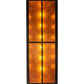 Meyda Lighting Ranch and Star 48" 6-Light Timeless Bronze Island Pendant Light With Amber Mica Shade Glass