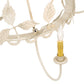 Meyda Lighting Raspberry 44" 4-Light Almond Chandelier With Ivory Faux Candlelight