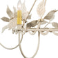 Meyda Lighting Raspberry 44" 4-Light Almond Chandelier With Ivory Faux Candlelight