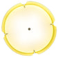 Meyda Lighting Ratchet 28" 4-Light White Pendant Light With White & Sulfur Yellow Shade