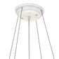 Meyda Lighting Ratchet 28" 4-Light White Pendant Light With White & Sulfur Yellow Shade