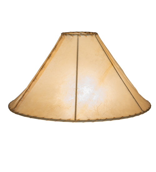Meyda Lighting Rawhide 24" Brown Natural Rawhide Shade