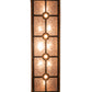 Meyda Lighting Reclamare 60" 12-Light Oil Rubbed Bronze Island Pendant Light With Silver Mica Shade Glass