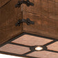 Meyda Lighting Reclamare 60" 12-Light Oil Rubbed Bronze Island Pendant Light With Silver Mica Shade Glass