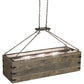 Meyda Lighting Reclamare 61" 12-Light Oil Rubbed Bronze Island Pendant Light With Silver Mica Shade Glass