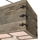 Meyda Lighting Reclamare 61" 12-Light Oil Rubbed Bronze Island Pendant Light With Silver Mica Shade Glass