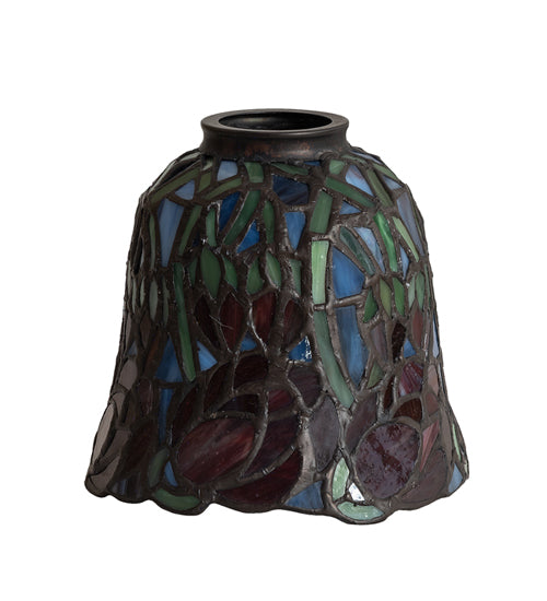 Meyda Lighting Red Rosebud 6" Multi-Colored Shade