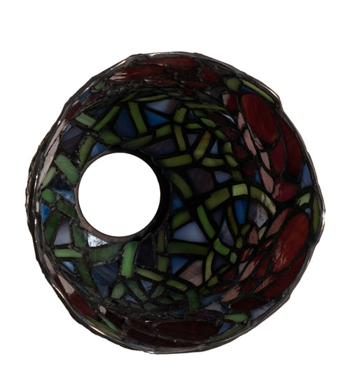 Meyda Lighting Red Rosebud 6" Multi-Colored Shade