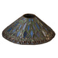 Meyda Lighting Red Rosebud 8" Multi-Colored Cone Stained Shade Glass