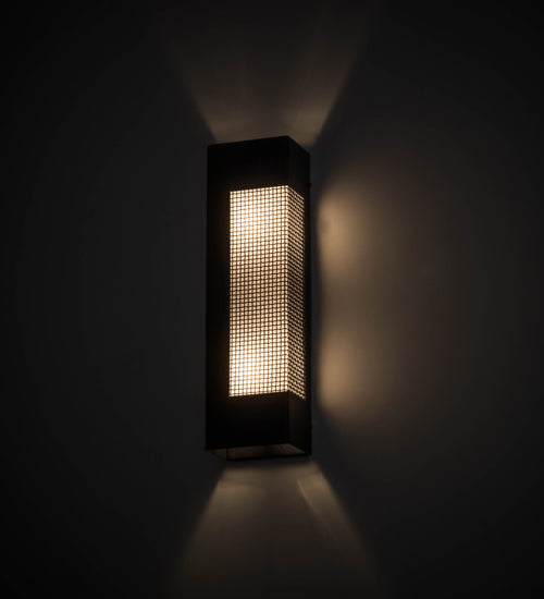 Meyda Lighting Redemption 5" 2-Light Satin Black & Wrought Iron Wall Sconce With White Statuario Idalight Shade Glass