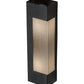 Meyda Lighting Redemption 5" 2-Light Satin Black & Wrought Iron Wall Sconce With White Statuario Idalight Shade Glass