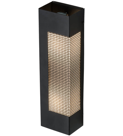 Meyda Lighting Redemption 5" 2-Light Satin Black & Wrought Iron Wall Sconce With White Statuario Idalight Shade Glass