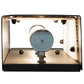Meyda Lighting Redemption 5" 2-Light Satin Black & Wrought Iron Wall Sconce With White Statuario Idalight Shade Glass
