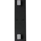 Meyda Lighting Redemption 5" 2-Light Satin Black & Wrought Iron Wall Sconce With White Statuario Idalight Shade Glass