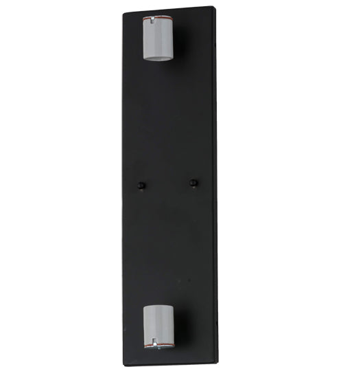 Meyda Lighting Redemption 5" 2-Light Satin Black & Wrought Iron Wall Sconce With White Statuario Idalight Shade Glass