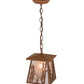Meyda Lighting Reeds & Cattails 10" Rust Pendant Light With Silver Mica Shade Glass